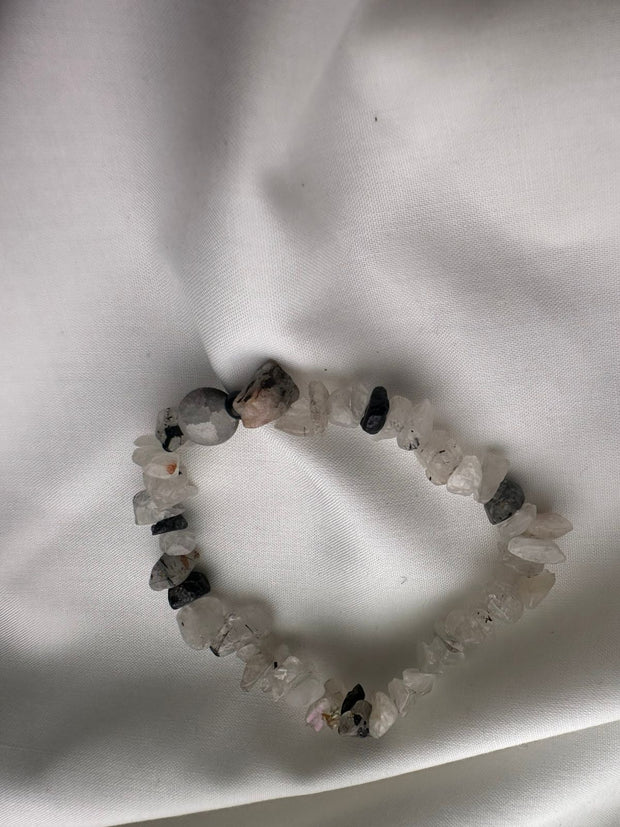 Mystic Frosted Agate Bracelet – Lunar Eclipse Edition